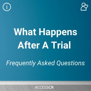 What happens after a clinical trial